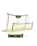 SKLZ Quickster Soccer Trainer - Dual-Sided Ball Rebounder for Solo Passing, Receiving, Trapping Practice - Large & Small Rebound Net - Weather Resistant - Adjustable Frame, Metal Stakes & Carry Bag