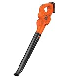BLACK+DECKER 20V MAX Cordless Leaf Blower, Lawn Sweeper, 130 mph Air Speed, Lightweight Design, Battery and Charger Included (LSW221)