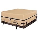 Himal Square Hot Tub Cover - Heavy Duty 600D Polyester Waterproof,UV Protection SPA Cover for Hot Tub(85 x 85 inch,Beige)