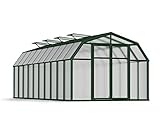 Rion HG7120 Hobby Gardener Greenhouse, 8' x 20', Dark Green
