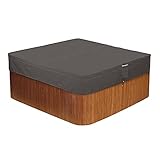 Classic Accessories Ravenna water-Resistant 94 inch Square Hot Tub Cover, Large, Patio Furniture Covers