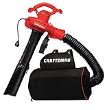 CRAFTSMAN 3-in-1 Leaf Blower, Leaf Vacuum and Mulcher, Up to 260 MPH, 12 Amp, Corded Electric (CMEBL7000)