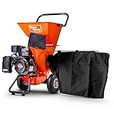 SuperHandy Wood Chipper Shredder Mulcher Ultra Heavy Duty 7HP 3 in 1 Multi-Function 3' Inch Max Capacity