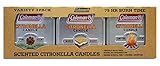 Coleman Scented Tin Citronella Candle - 3 Pack, S'Mores, Pine and Campfire