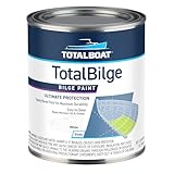 TotalBoat TotalBilge Epoxy Based Bilge Paint for Boat Bilges, Bulkheads, Engine Rooms and Locker Areas, White, 1 Quart (Pack of 1)