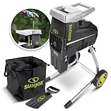 Sun Joe CJ603E 15-Amp 1.7-Inch Cutting Diameter Electric Silent Wood Chipper/Shredder, green