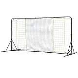 Franklin Sports Soccer Rebounder - Tournament Steel Soccer Rebounding Net - Perfect For Backyard Soccer Practice and Soccer Training - 12'x6' Soccer Bounce Back Rebounder - Black