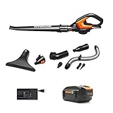 Worx WG545.4 20V Power Share AIR 4.0Ah Cordless Leaf Blower & Sweeper