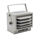 Comfort Zone Hard-Wired Ceiling Mount Garage Electric Space Heater, Fan-Forced, 5,000 watt, 240 volt, Overheat Protection, Thermal Cut-Out Switch, Ideal for Workshop & Garage, ETL Compliant, CZ220