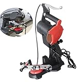 85W Mini Bench Mount Electric Chainsaw Grinder Sharpener w/Brake for Sharpening Oregon Husqvarna Stihl Echo Chain Saw