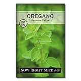 Sow Right Seeds - Oregano Seed for Planting - Non-GMO Heirloom- Instructions to Plant and Grow a Kitchen Herb Garden - Indoor or Outdoor - Gardening Gift - Produces Flavorful Leaves for Seasoning (1)