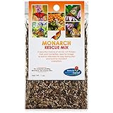 Monarch Butterfly Rescue Wildflower Seed Packet - 1oz, Open-Pollinated Wildflower, No Fillers, Annuals, Perennials and Milkweed Seeds for Monarch Butterfly 1oz