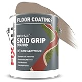 FIXALL Skid Grip Anti-Slip Coating, 1 Gallon, Camel, Exceeds ADA Standards, Ideal for Safety Areas, Slip-Resistant Pavement, Cement & Concrete Paint